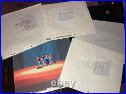 NEW KIDS ON THE BLOCK Animation Cel Walt Disney Channel Vintage Cartoon 90's I20