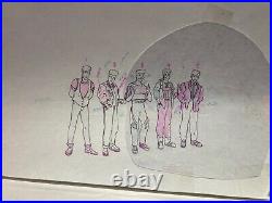 NEW KIDS ON THE BLOCK Animation Cel Walt Disney Channel Vintage Cartoon 90's I20