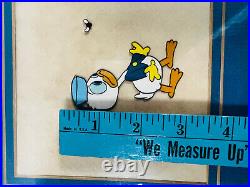 ORIGINAL unkwn Baby Donald Duck Cartoon Animation Cel in Frame disney