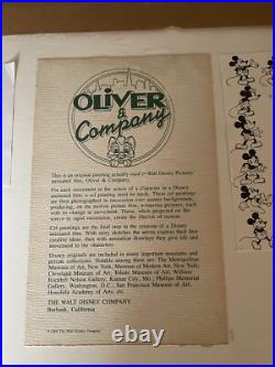 Oliver and Company Disney Original Production Cel 1988 Multi-layer Cel