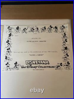 Oliver and Company Disney Original Production Cel 1988 Multi-layer Cel