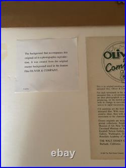 Oliver and Company Disney Original Production Cel 1988 Multi-layer Cel