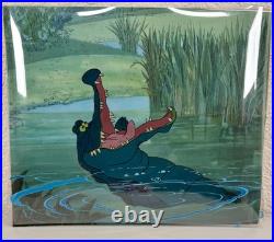Orig. Disney Goliath II Production Animation Crocodile Cel Tick Tock Peter Pan