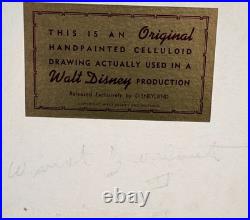 Orig. Disney Goliath II Production Animation Crocodile Cel Tick Tock Peter Pan