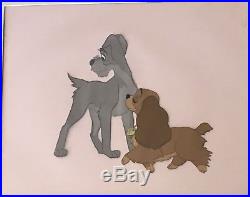Orig Lady And The Tramp Walt Disney 1955 Production Used Animation Cel Coa Fn+
