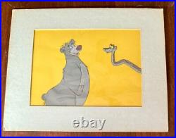 Original 1967 JUNGLE BOOK walt disney production BALOO & KAA CEL