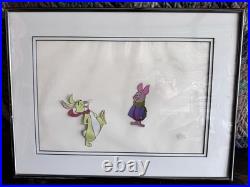 Original 1974 Disney Production animation cel Winnie the Pooh and tigger too
