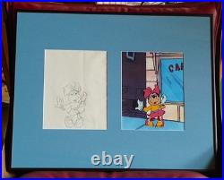 Original 1984 Production Cel and Drawing of Minnie Mouse