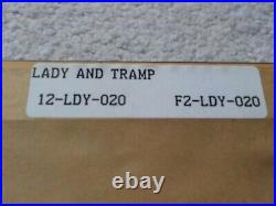 Original 1995 WALT DISNEY Lady & Tramp 5000 Serigraph SeriCel Cel Cell SCARCE