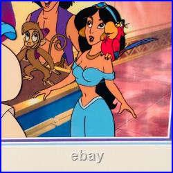 Original Aladdin Jasmine Abu Sultan Animation Cel 1994 Aladdin TV Series COA