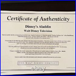 Original Aladdin Jasmine Abu Sultan Animation Cel 1994 Aladdin TV Series COA