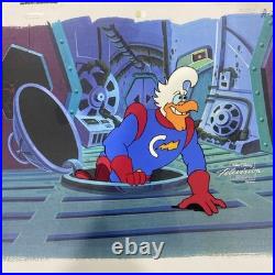 Original Animation Cel DuckTales Where No Duck Has Gone Before Major Courage