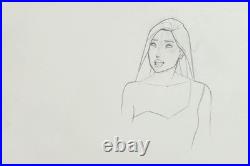 Original Disney 1995 Pocahontas Production Drawing of Pocahontas