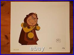 Original Disney Beauty And The Beast Cel Hand Painted Production TV Art Animated