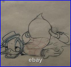 Original Disney Donald Duck Drawings Set of 3 Animation Art #58 #59 #63