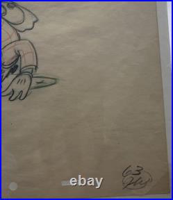 Original Disney Donald Duck Drawings Set of 3 Animation Art #58 #59 #63