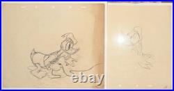 Original Disney Donald Duck Production Drawing Sketch Animation Art #1 #1G set