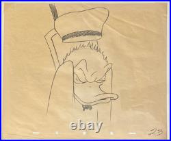 Original Disney Donald Duck Production Drawing Sketch Animation Art #23