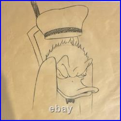 Original Disney Donald Duck Production Drawing Sketch Animation Art #23
