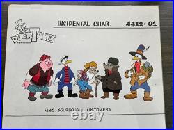 Original Disney DuckTales Production Model Sheet Misc. Sourdough Customers