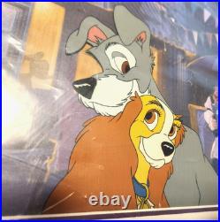Original Disney Lady And The Tramp Animation Cel Ink and Paint Dept