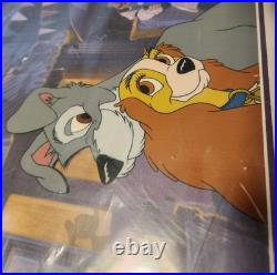 Original Disney Lady And The Tramp Hand Painted Cel Art