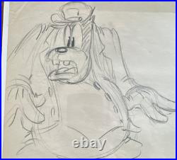 Original Disney Pete Production Sketch Wrapped Animation Art #21 Original Disney Pete Production Sketch Wrapped Animation Art #21