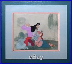 Original Disney Peter Pan Animation Production Cel of Captain Hook and Mr. Smee