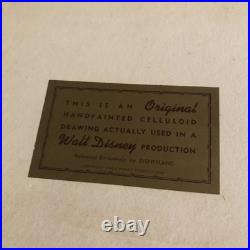 Original Disney Production Cel Professor Owl 1950s Disneyland Art Corner COA