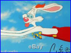 Original Disney Production Cel Who Framed Roger Rabbit Signed Charles Fleischer