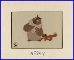Original Disney Production Cel of Big Mama and Tod From The Fox And The Hound
