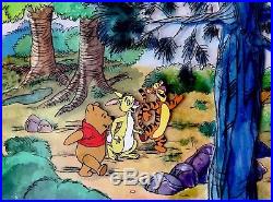 Original Disney Studios Production Cel Winnie the Pooh, Rabbit & Tigger