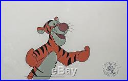 Original Disney Winnie the Pooh and A Day For Eeyore Production Cel of Tigger