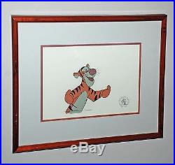 Original Disney Winnie the Pooh and A Day For Eeyore Production Cel of Tigger