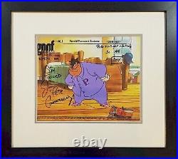Original Disney cel Pete Pajamas Goofy Troop 1991 Signed Jim Cummings