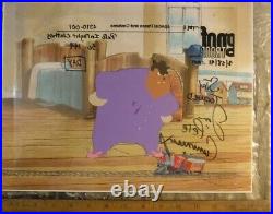 Original Disney cel Pete Pajamas Goofy Troop 1991 Signed Jim Cummings