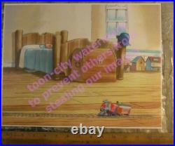 Original Disney cel Pete Pajamas Goofy Troop 1991 Signed Jim Cummings