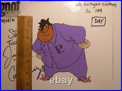 Original Disney cel Pete Pajamas Goofy Troop 1991 Signed Jim Cummings