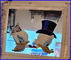 Original Disney's Duck Tales with Scrooge McDuck and Donald Duck Production Cel