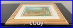 Original Educational Production Animation Cel Winnie The Pooh and Tigger Framed