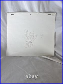 Original Hand Drawn Animation Production Cel From DuckTales Uncle Scrooge