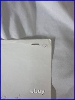 Original Hand Drawn Animation Production Cel From DuckTales Uncle Scrooge