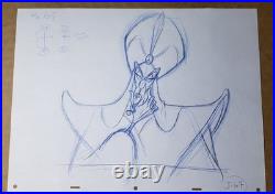 Original Jafar Animation Production Drawing Disney Aladdin