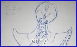 Original Jafar Animation Production Drawing Disney Aladdin