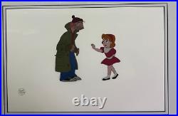 Original Production Cel Oliver & Company Fagin Jenny OPC Disney Movie 1988 FRAME