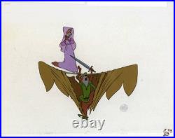 Original Production Cel of Robin Hood and Maid Marian from Robin Hood (1973)