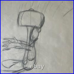 Original Production Donald Duck Drawing Sketch Animation Art Vintage #29