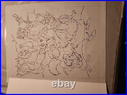 Original Production Illustration Art For Robin Hood Disney 1973 Cel Cell