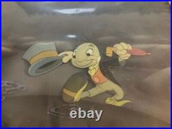 Original Rare Pinocchio-Jiminy Cricket 1939 Walt Disney Production animation cel