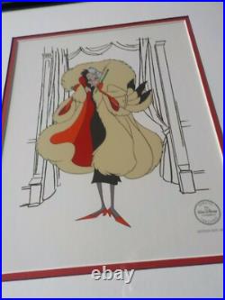 Original WALT DISNEY 101 Dalmatians Hello Darling 5000 Serigraph Seri Cel Cell